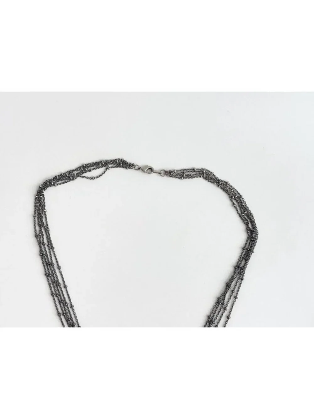 Marcasite Heart Art Nouveau Sterling Silver 925 Vintage Pendant Necklace - 17